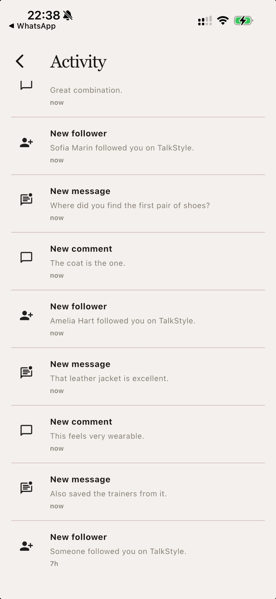 TalkStyle Activity
