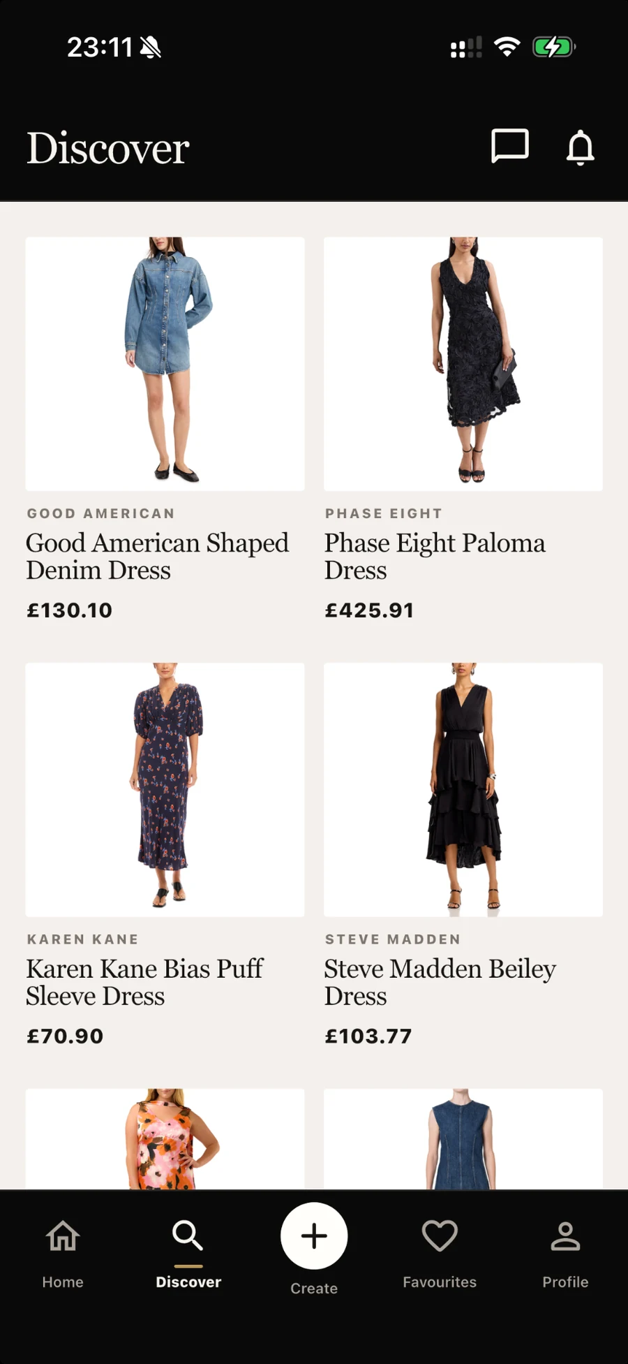 TalkStyle Discover products screen
